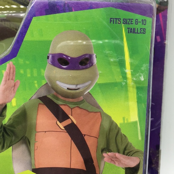 Teenage Ninja Turtles Kids Donatello Costume 8-10 - Picture 4 of 8